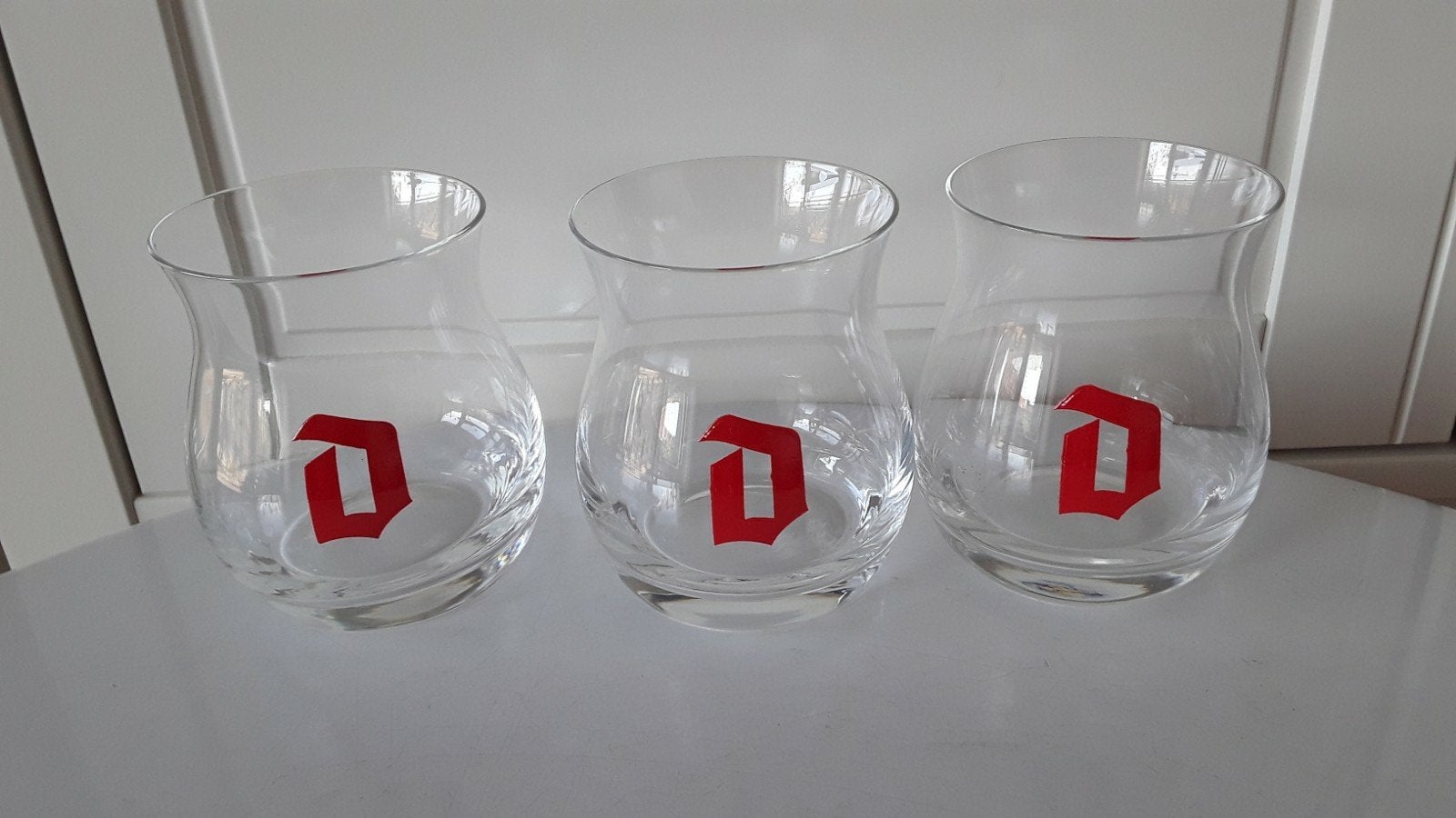 3 barrel aged Duvel glazen, Verzamelen, Biermerken, Ophalen of Verzenden, Zo goed als nieuw, Duvel