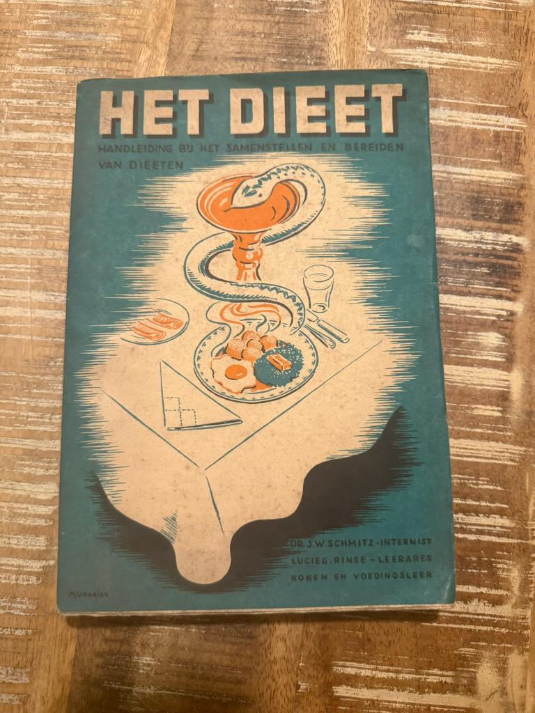 Het Dieet, handleiding bij het samenstellen en bereiden v, Ophalen of Verzenden, Gelezen, Dieet en Voeding, Dr. J. W. Schmitz