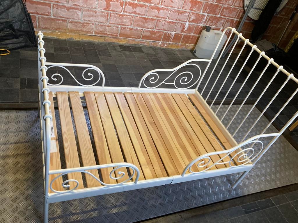 Meegroei bed ikea, Huis en Inrichting, Ophalen, Gebruikt, Eenpersoons, 190 cm of minder