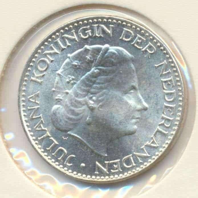 Nederland 1 Gulden Juliana zilver 50 stuks, Ophalen of Verzenden, Zilver