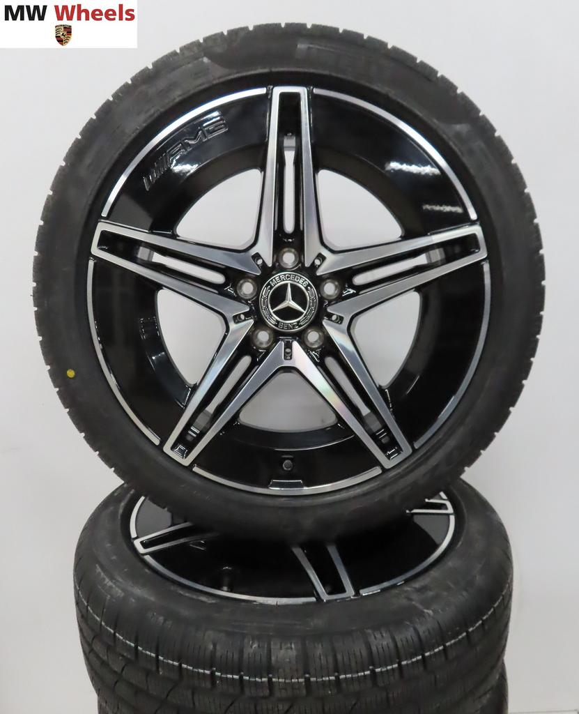 Mercedes C klasse W206 300E AMG 18 inch velgen winterbanden, Pneus et Jantes, Pneus hiver, Véhicule de tourisme, -