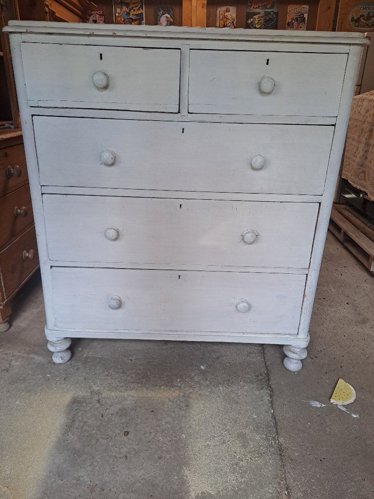 meuble en pin , peint en blanc, Enlèvement, Utilisé