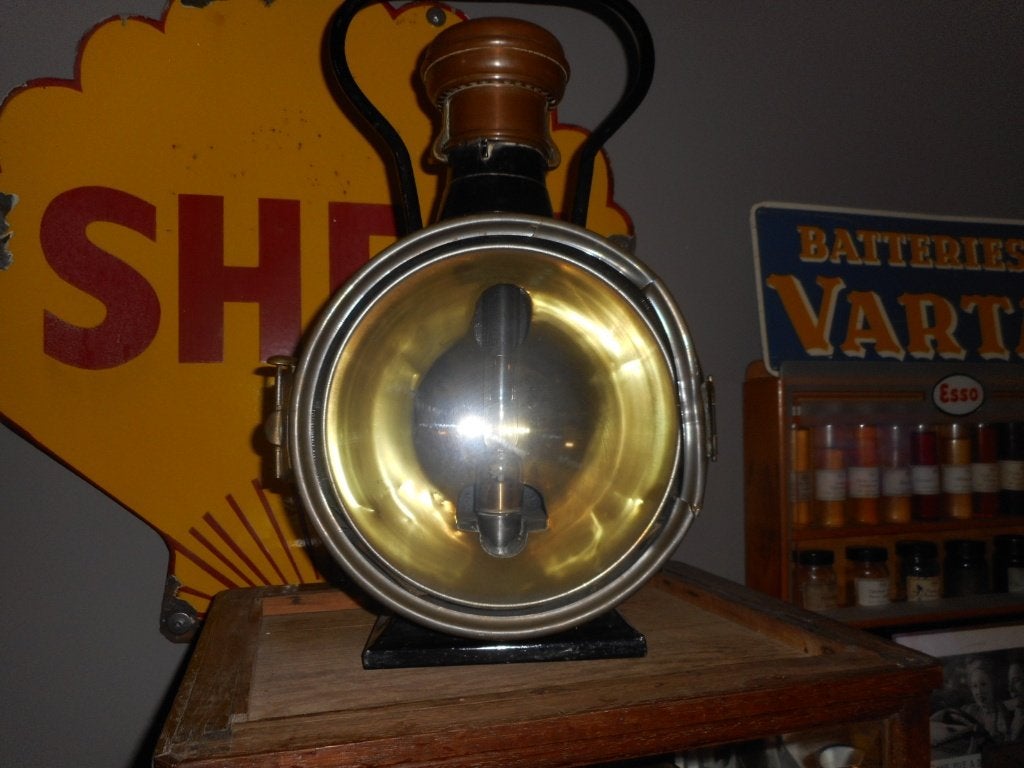 antieke locomotief lamp, Ophalen of Verzenden