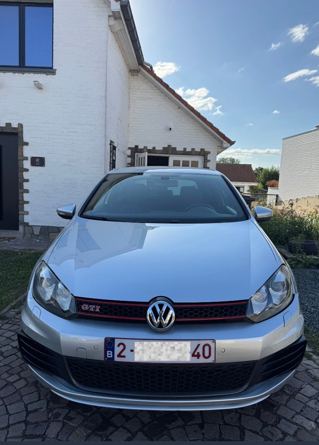 Golf 6 GTI, Auto's, Volkswagen, Stof, Zwart, Handgeschakeld, Zilver of Grijs