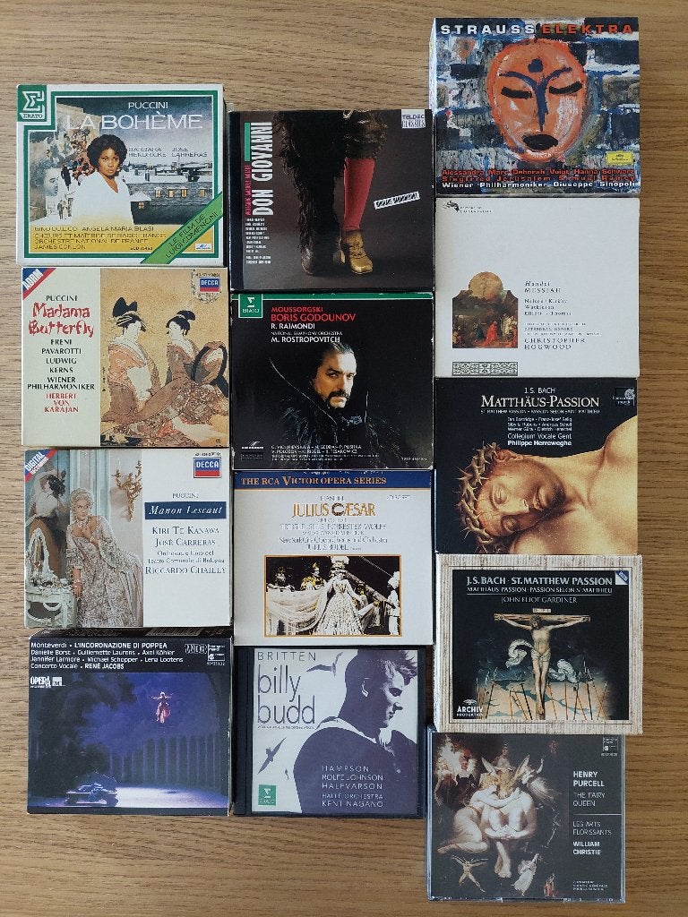 Diverse opera CD boxen - doe een bod !, Ophalen, Gebruikt, Boxset, Opera of Operette