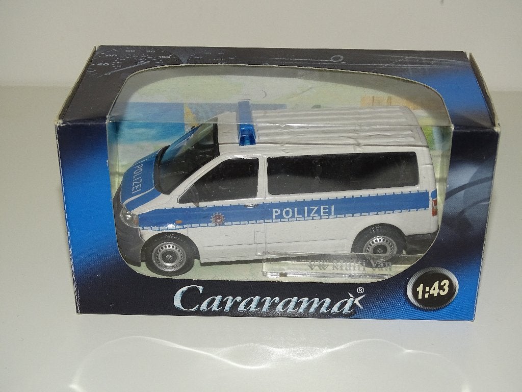 VW Multi Van Polizei 1/43 Cararama police politie rare !, Enlèvement ou Envoi, Comme neuf, Voiture, Autres marques