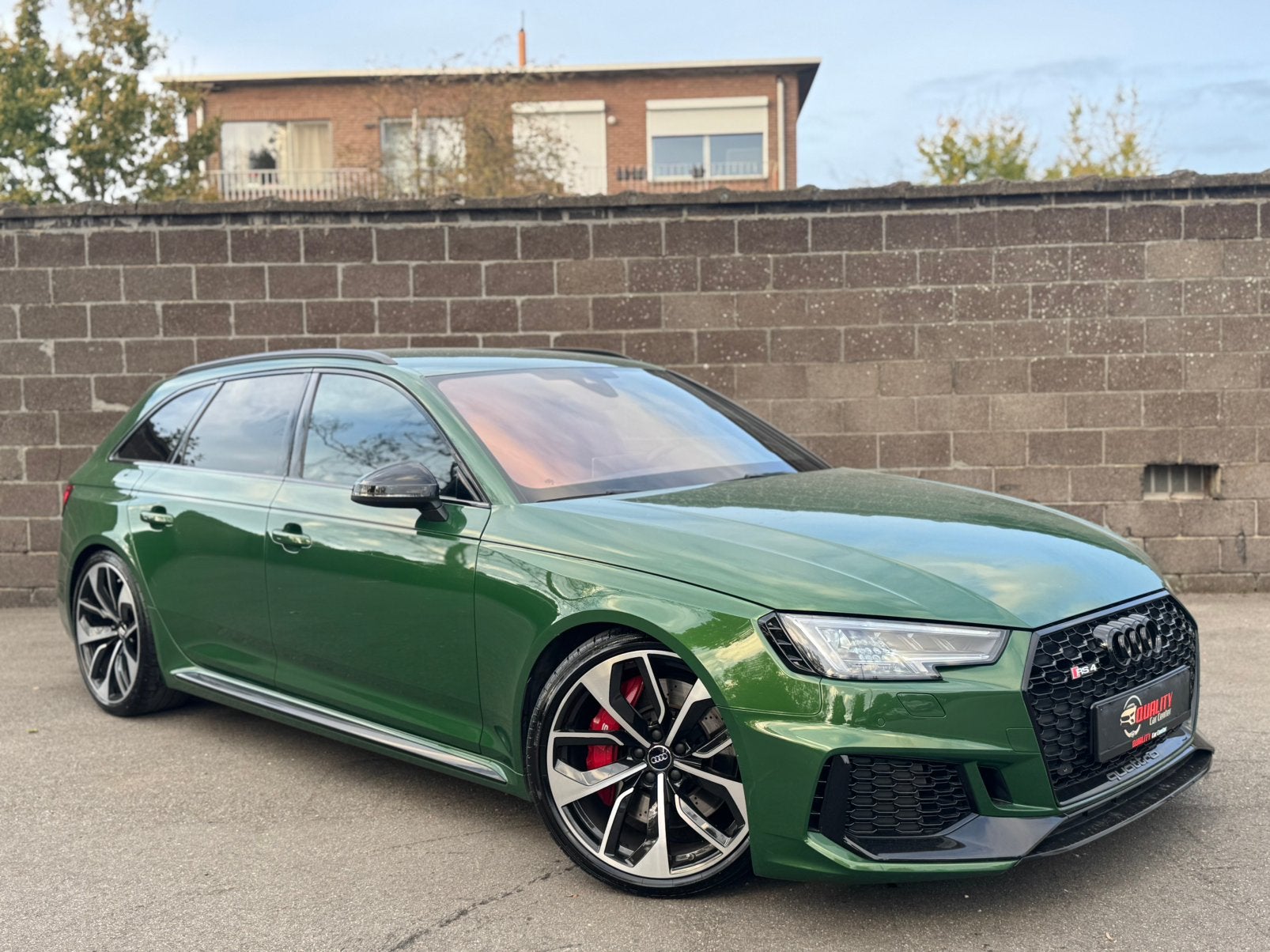 Audi RS4 Sanoma Green 2018 2.9TFSI 450pk Quattro FullOption, Autos, Cuir, Achat, Euro 6, Entreprise