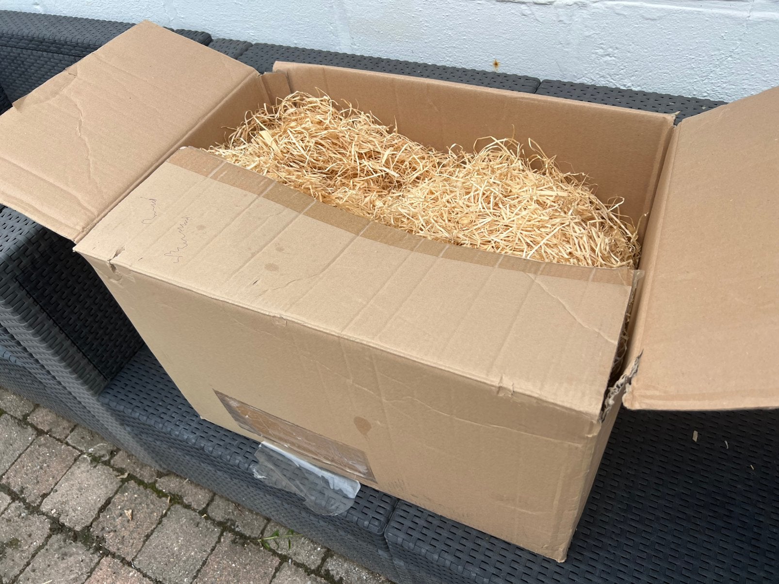 Houtwol - grote volle doos, Diversen, Cadeauverpakkingen, Ophalen, Nieuw