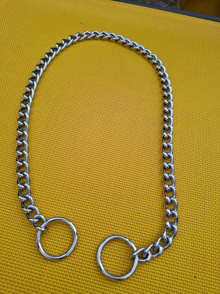 Collier pour grand chien en acier chromé 57 cm, Envoi, Utilisé