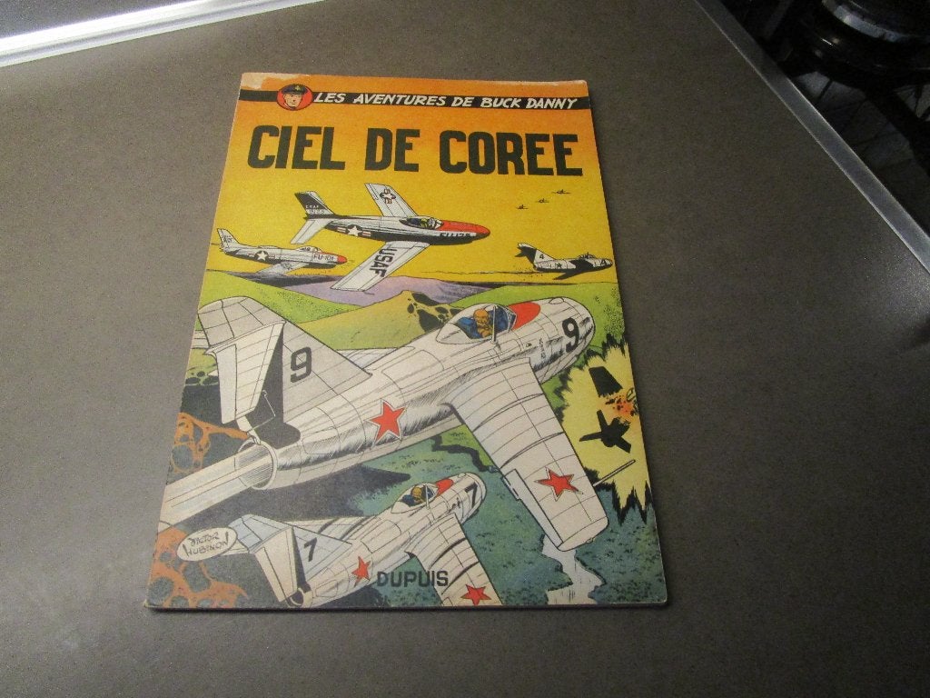 Buck Danny - Ciel de Coree - 1e druk - 1954, Boeken, Gelezen, Eén stripboek, Ophalen of Verzenden, Victor Hubinon