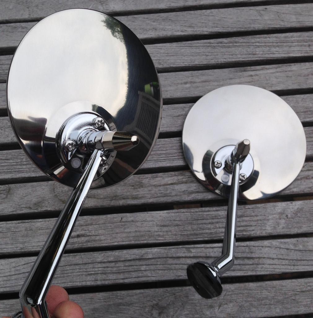 Chrome oldtimer spiegels type Lucas 2, Verzenden, Nieuw, Opel