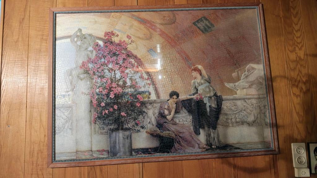 Ingekaderde puzzle, Ophalen