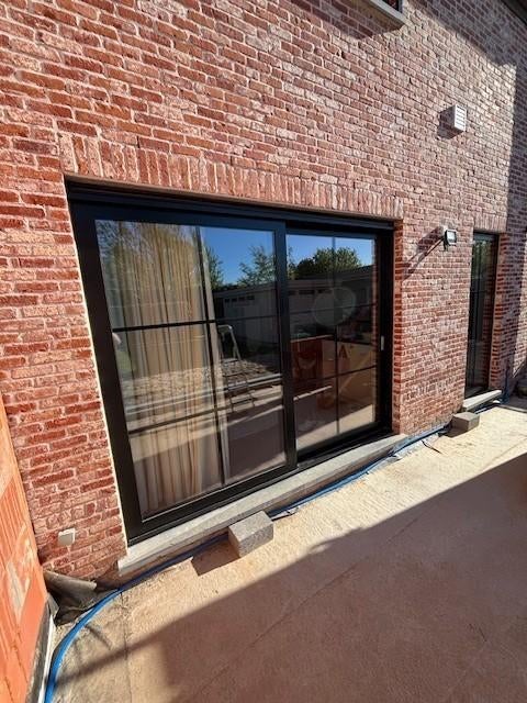 Aluminium schuifraam + raam inclusief vliegenramen Reynaers, Doe-het-zelf en Bouw, Raamkozijnen en Schuifdeuren, Gebruikt, Schuifpui