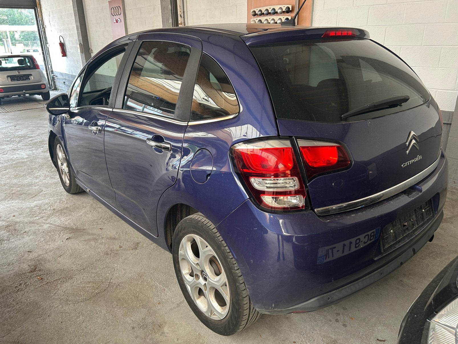Citroën c3 exclusive 1.2e 2014 120000km, Blauw, Bedrijf, C3, Parkeercamera