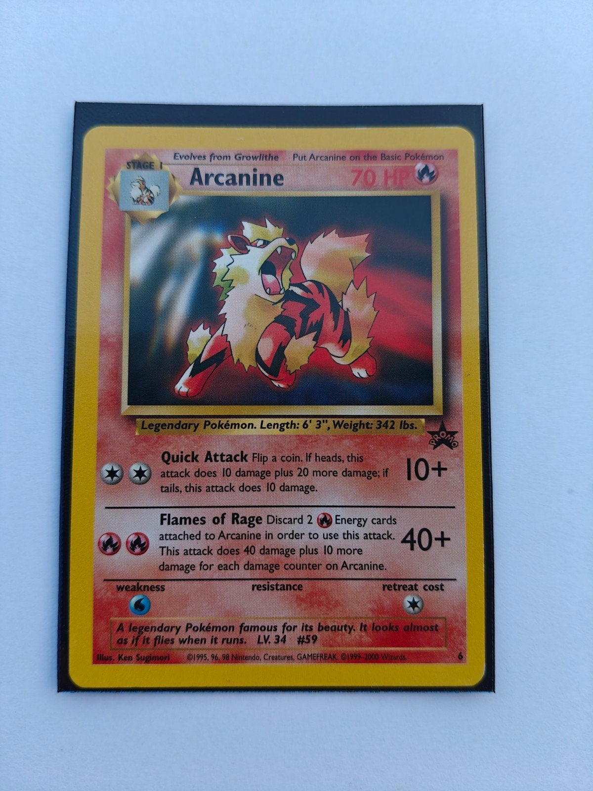 Carte Pokémon promotionnelle Arcanine, Enlèvement