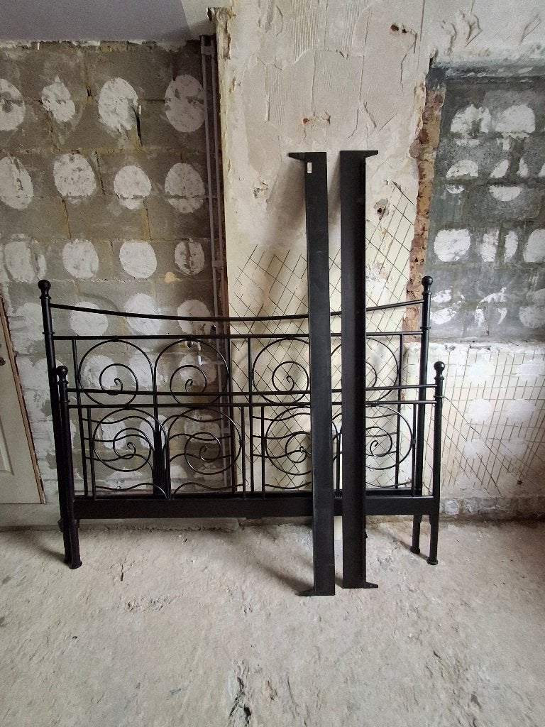 Lit, Enlèvement, Utilisé, 180 cm, Noir