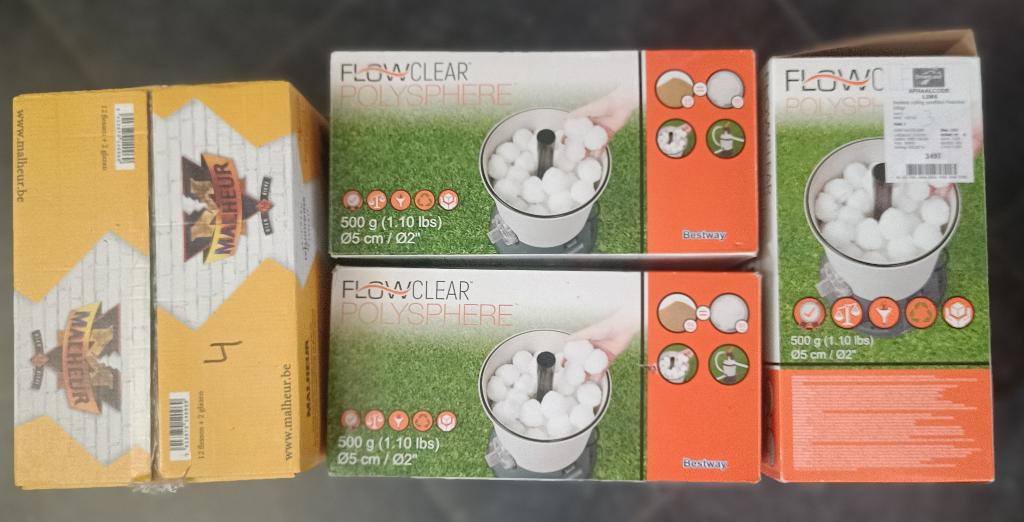 Bestway filterbollen 4x625gram, Ophalen of Verzenden, Zo goed als nieuw, Filter