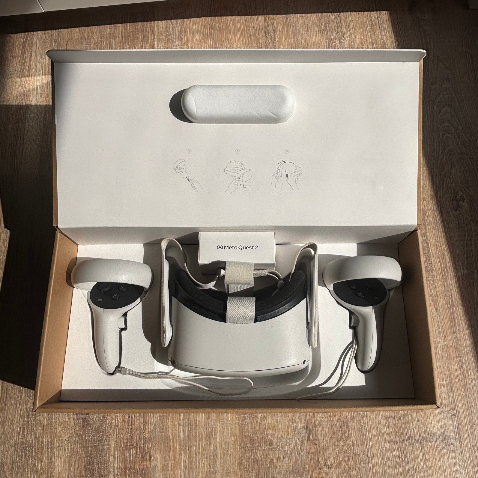Meta Quest 2 128GB (Oculus Quest 2) – Compleet.), Games en Spelcomputers, Virtual Reality, Zo goed als nieuw, Overige platformen