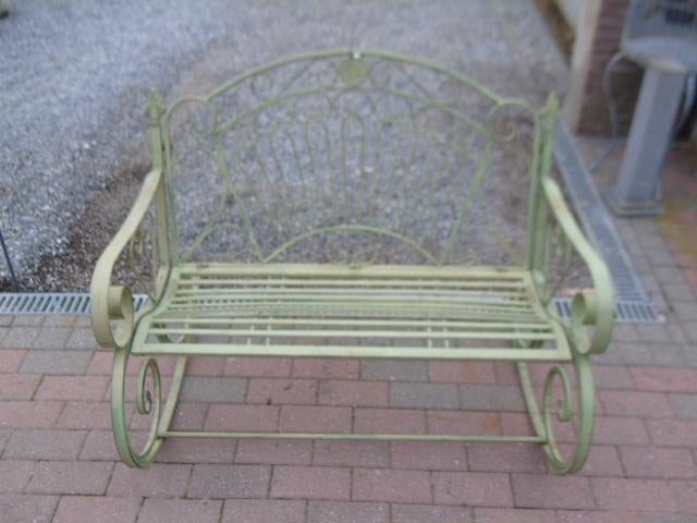 banc balançoire - Métal - balancelle romantique , blanc, Jardin & Terrasse, Bancs de jardin, Neuf, Métal, Balançoire, Enlèvement