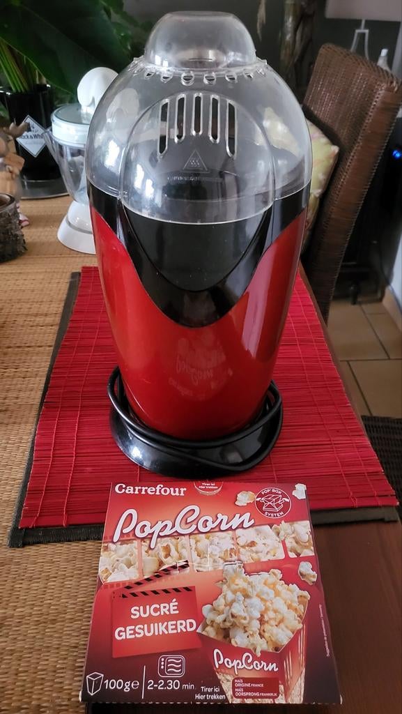 Une machine à pop-corn au lieu de chips malsaines, Enlèvement