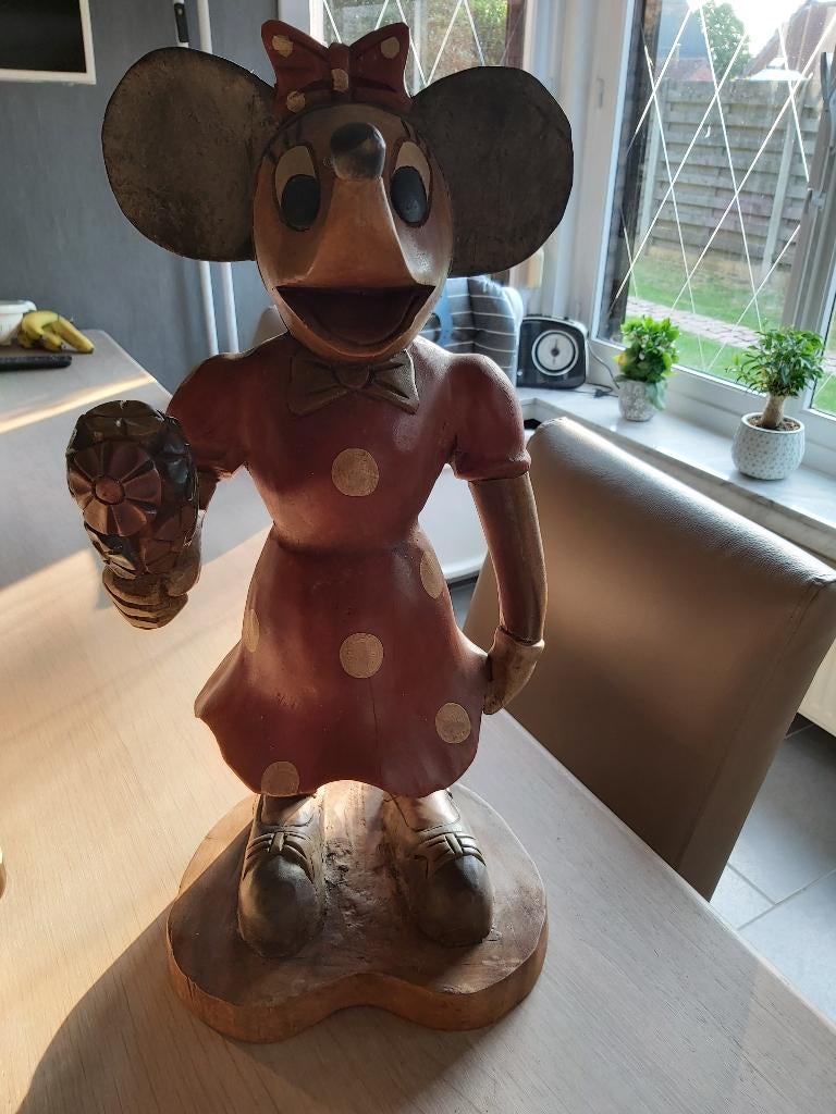 Vintage minnie mouse, Verzamelen, Disney, Gebruikt, Beeldje of Figuurtje, Mickey Mouse, Ophalen