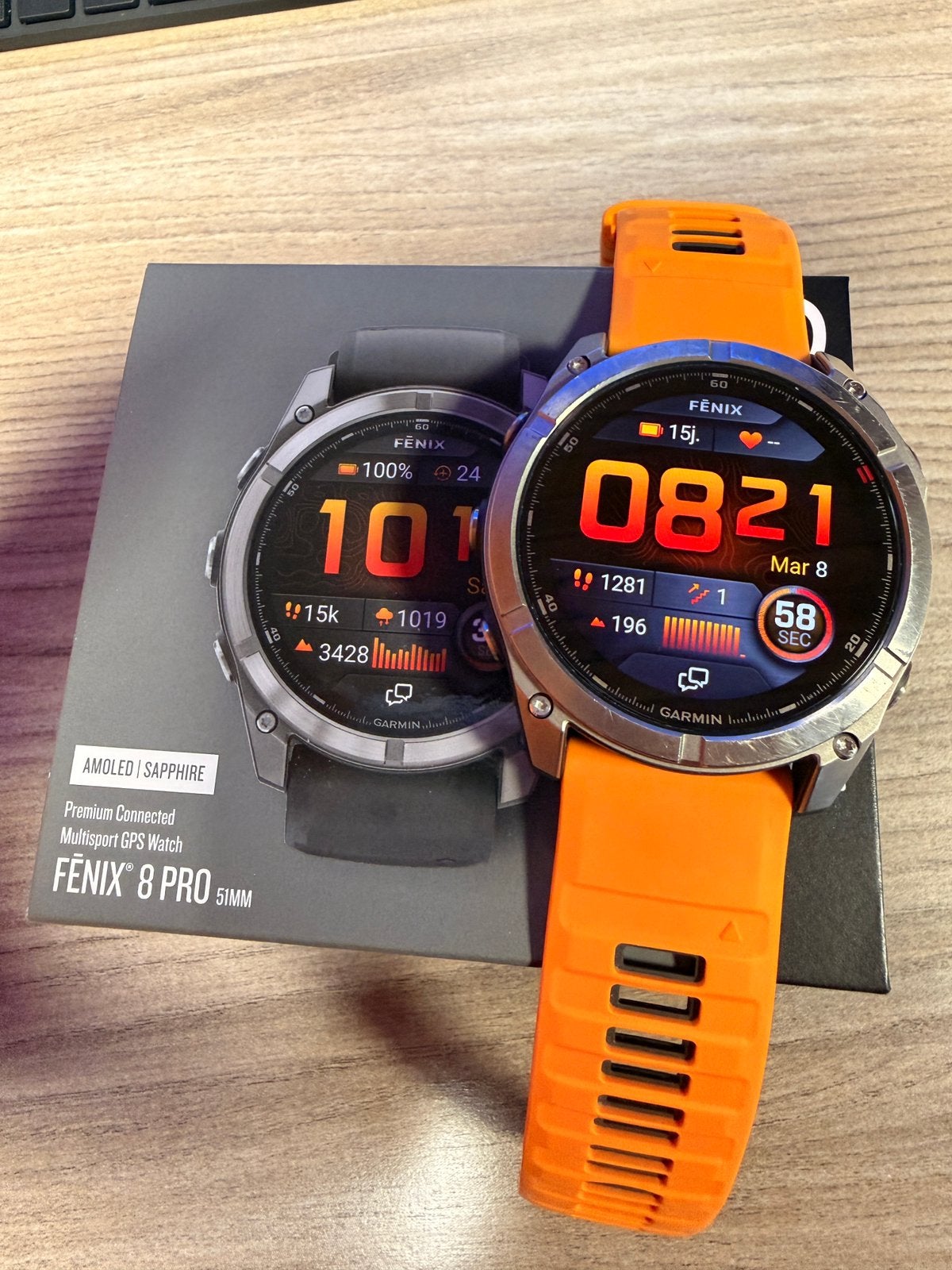 Garmin Fenix 8 Pro 51 mm Amoled, Ophalen of Verzenden, Zo goed als nieuw
