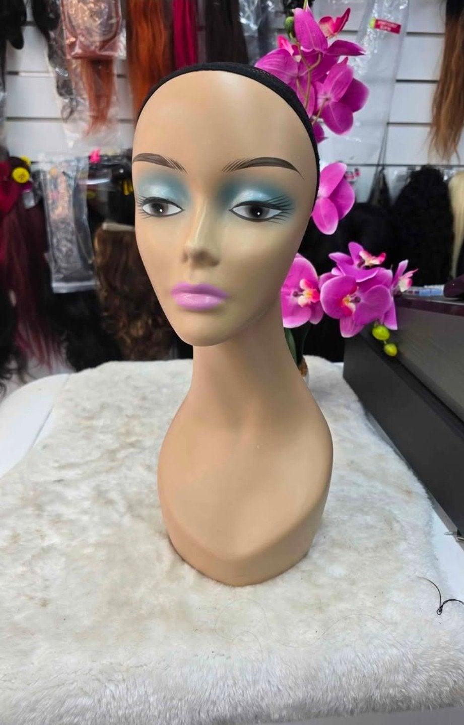 mooie mannequin hoofd, Ophalen