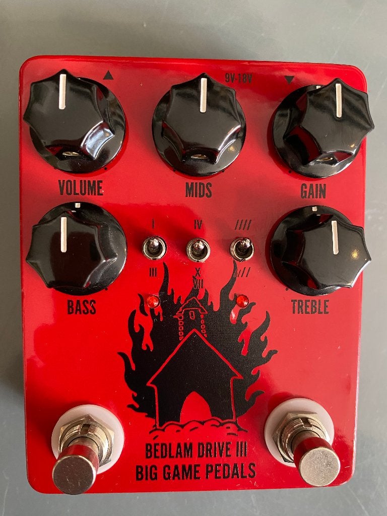 Big Game Pedals Bedlam Drive III overdrive/distortion /RARE/, Ophalen of Verzenden, Zo goed als nieuw, Distortion, Overdrive of Fuzz