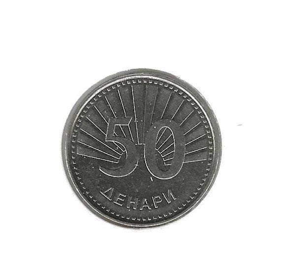 Macedonië, 50 Denari 2008., Ophalen of Verzenden, Overige landen, Losse munt