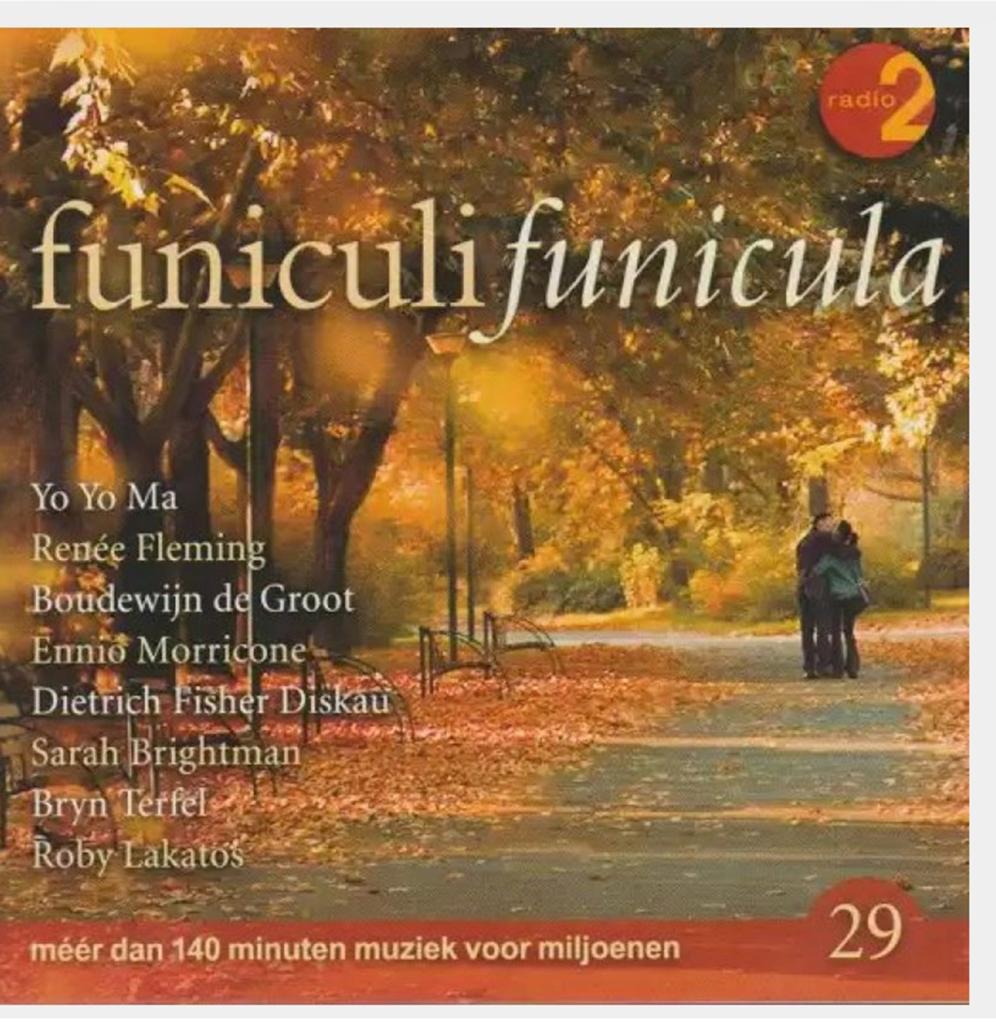 Funiculi funicula 29 (2 disc) -> 4€, Ophalen, Zo goed als nieuw