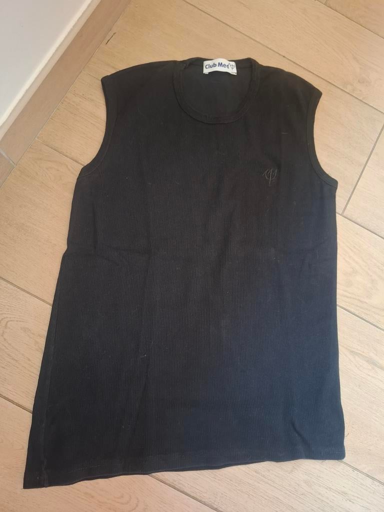 T-shirt sans manches club med M noir, Enlèvement ou Envoi, Comme neuf, Club med, Taille 48/50 (M)