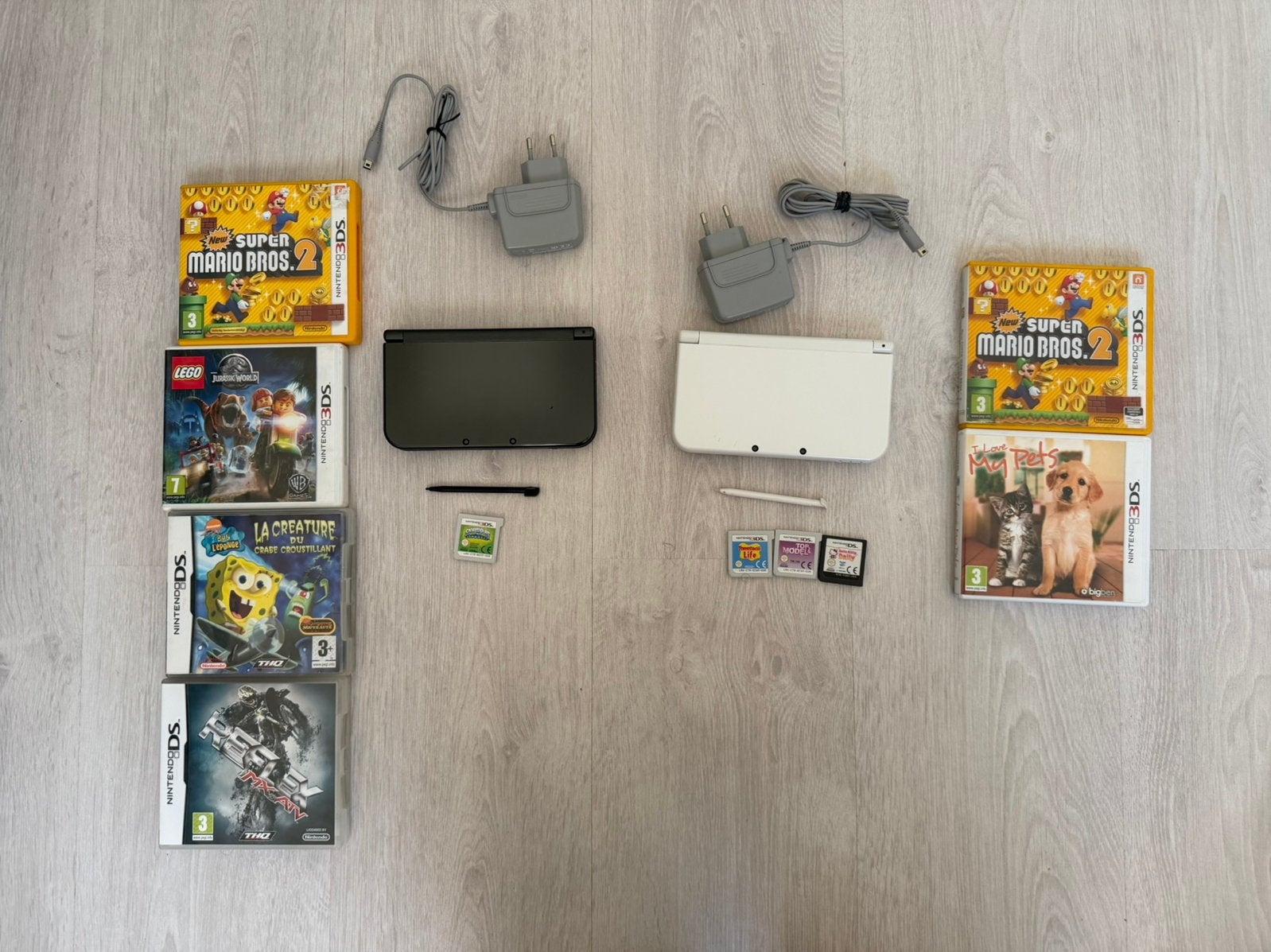 Set van 2 nieuwe Nintendo 3ds XL met 10 games, Games en Spelcomputers, Ophalen, Zo goed als nieuw, 3DS XL, Met games