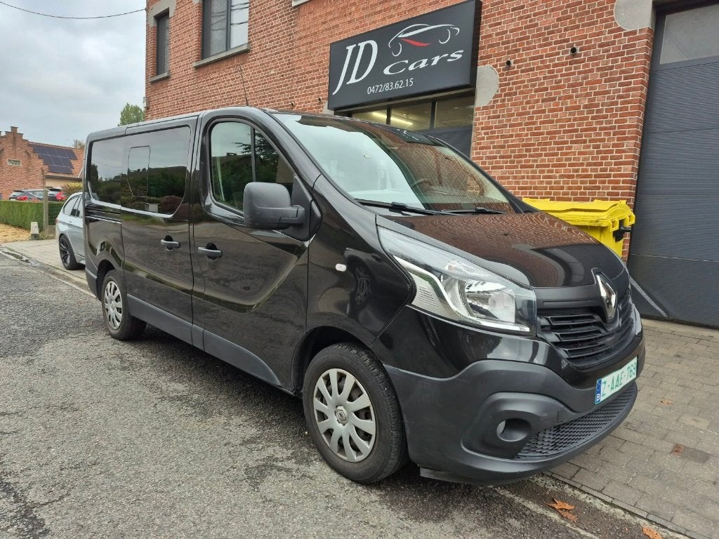 Renault Trafic dubbele cabine, Stof, Renault, Zwart, Bedrijf