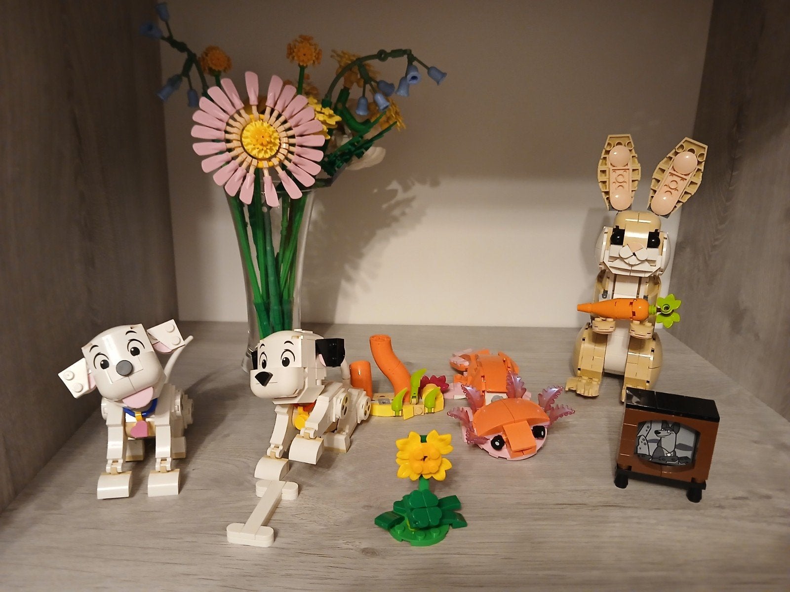Legoset: bloemen, dieren en Disney (5 stuks), Ophalen, Zo goed als nieuw