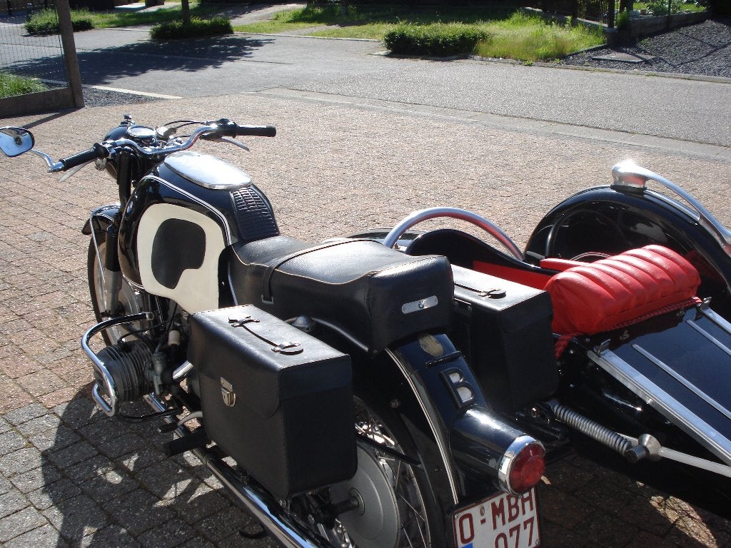 BMW R 60 BWJ. 1965 AVEC STEIB X 350 BWJ. 1954, Motos, Motos | BMW, Particulier, Autre, 12 à 35 kW, Permis Moto A2 minimum, Transmission par cardan