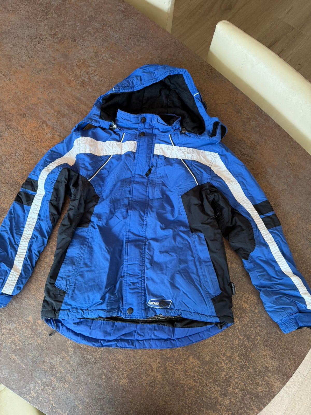 Ski jas winter skijas maat 164 Thinsulate blauw, Ophalen of Verzenden, Zo goed als nieuw, Ski