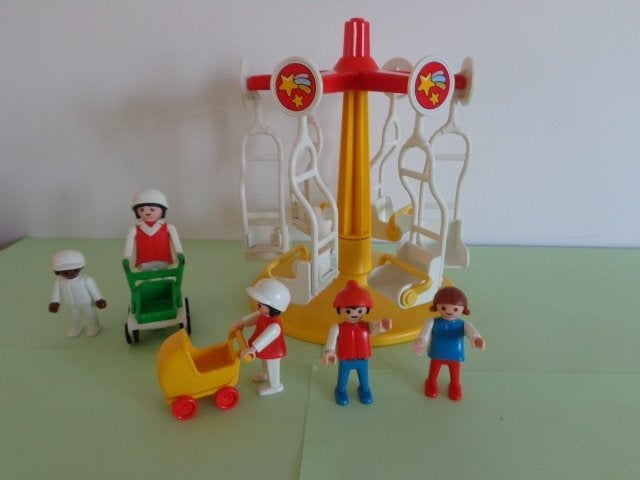 Playmobil manège - carrousel avec enfants - 3195 année 1986, Enfants & Bébés, Enlèvement ou Envoi, Kit complet, Autres types, Family fun