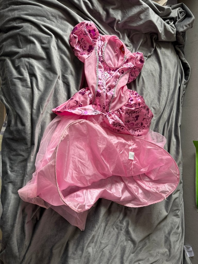 62. Carnaval - Prinsessenkleed 116 - 128, Ophalen of Verzenden, Zo goed als nieuw, 122 t/m 128, Meisje
