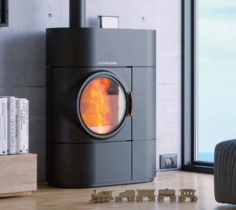 Austroflamm Clou Duo Pelletkachel en houtkachel in één, Meerkleurig, Overige materialen, Overige stijlen, Nieuw