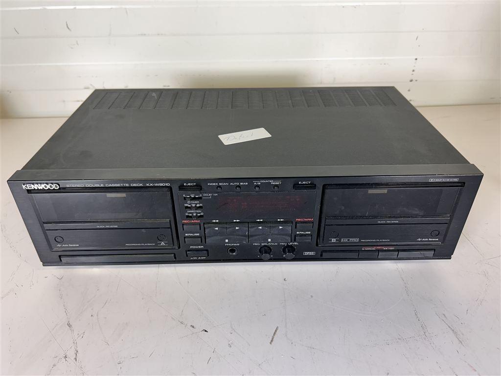 A7302. Kenwood Double Cassette Deck KX-W8010, TV, Hi-fi & Vidéo, Decks cassettes, Enlèvement ou Envoi, Kenwood