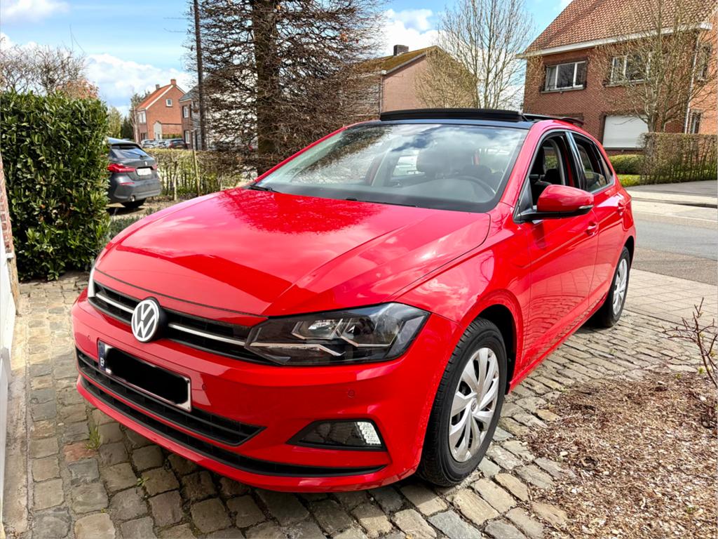 Volkwagen polo 1.0 benzine, Autos, Volkswagen, Rouge, Achat, Euro 6, 5 portes