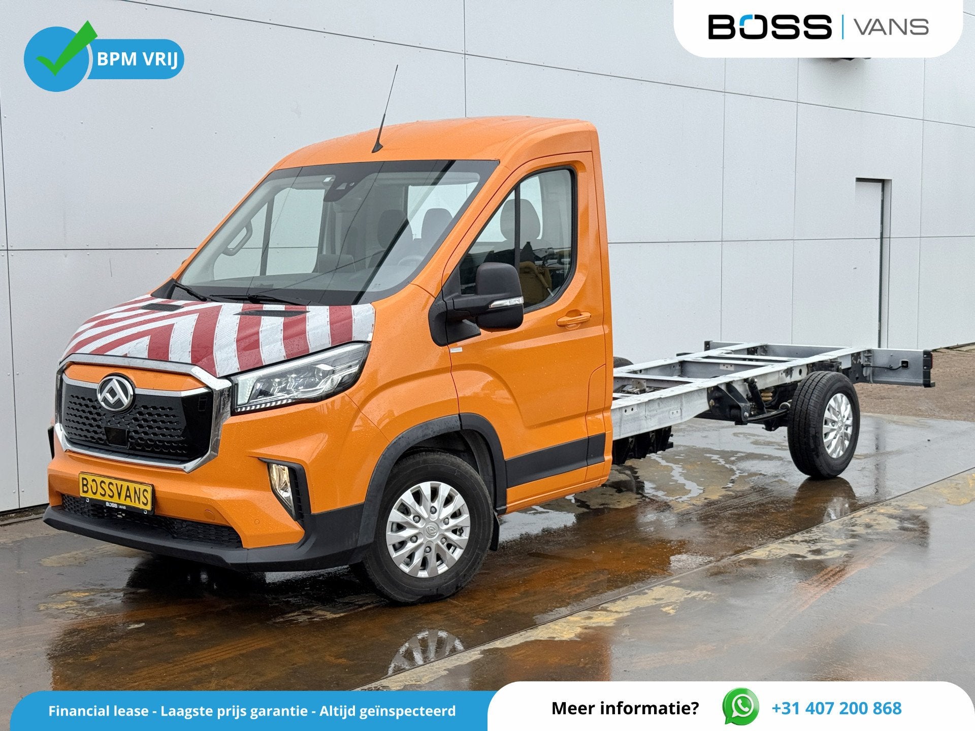 Maxus eDeliver 9 65kWh Elektrisch! L4 172km WLTP 204PK 80kw, Auto's, Stof, Zwart, Overige kleuren, Maxus