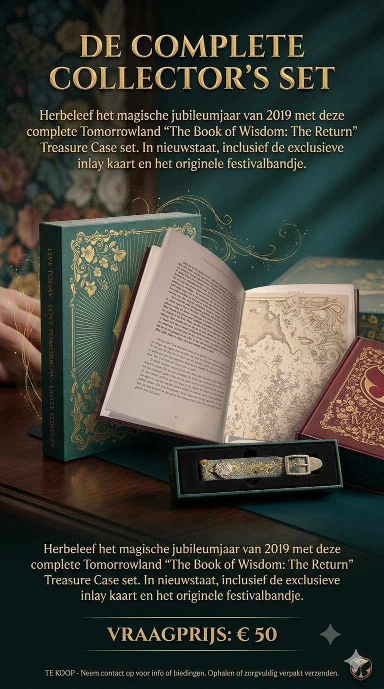 Tomorrowland 2019 Treasure Case - The Book of Wisdom, Enlèvement ou Envoi, Comme neuf