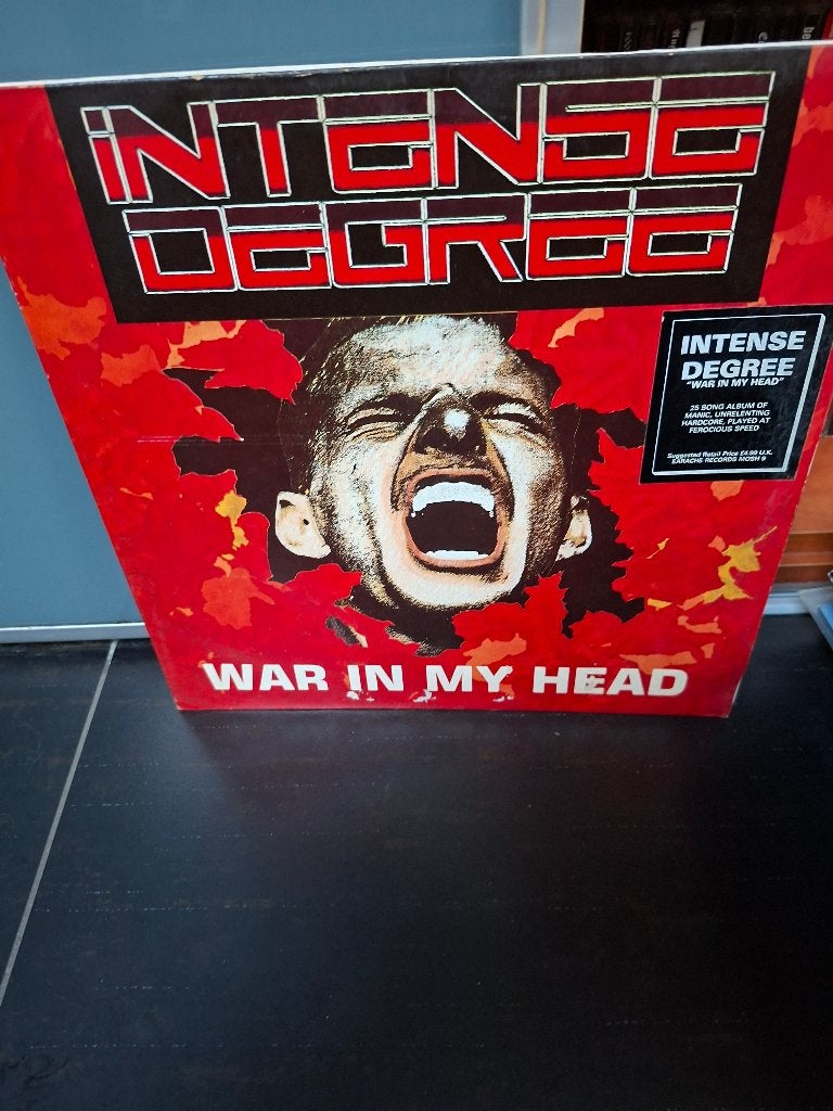 lp - intense degree - war in my head - bak 3, LP, Gebruikt, Ophalen of Verzenden, Inclusief binnenhoes