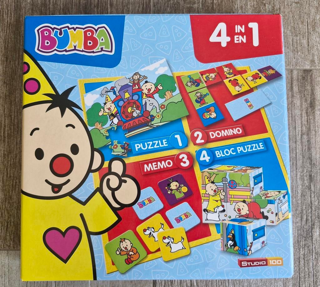 Bumba spelletjesdoos (puzzel, domino, memory, blokpuzzel), Ophalen