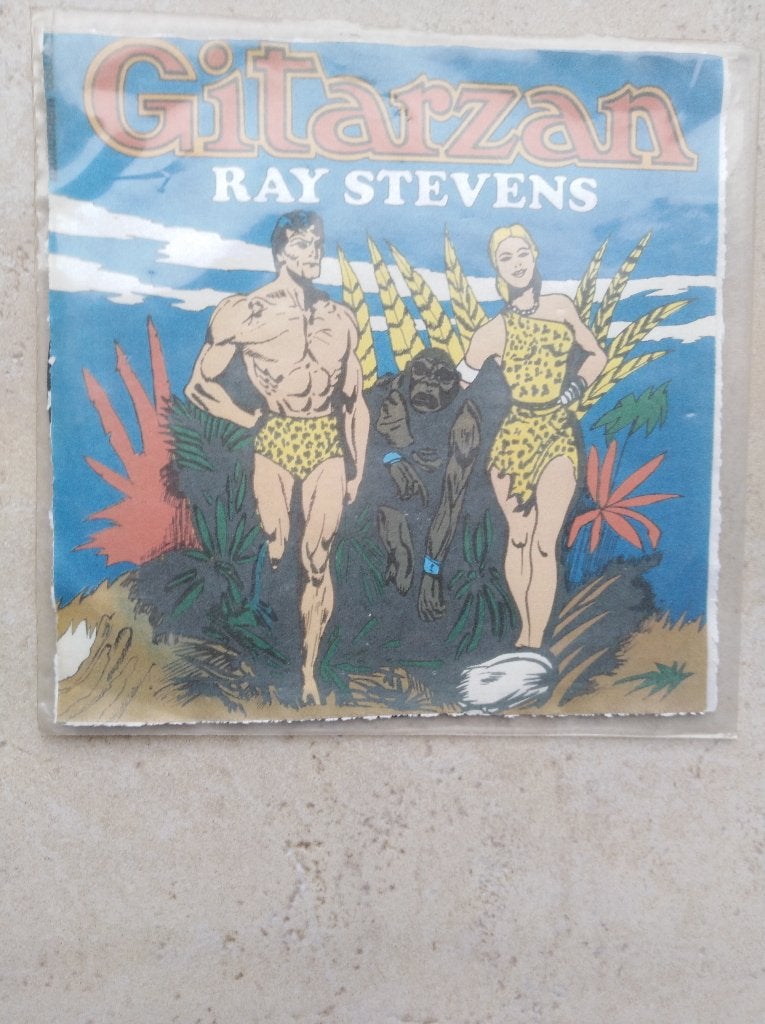RAY STEVENS: "Gitarzan", CD & DVD, Vinyles | Néerlandophone, Comme neuf, Pop, Pochette photo, 7 inch, Enlèvement ou Envoi