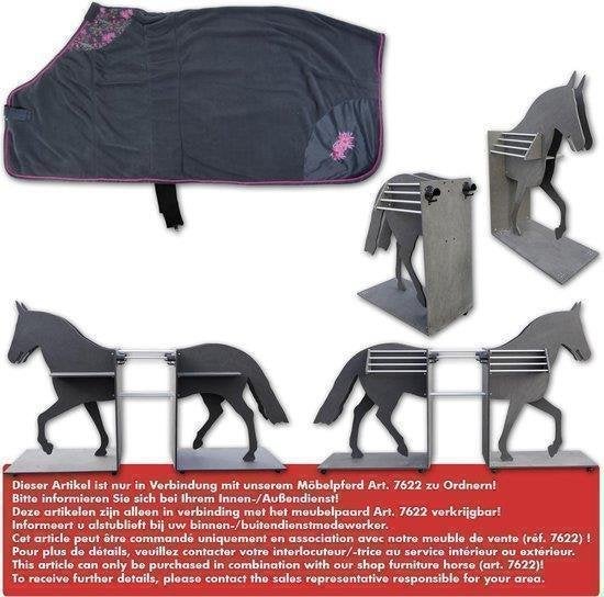 HKM OutdoorDeken Donkergrijs 135/175, Animaux & Accessoires, Chevaux & Poneys | Couvertures & Couvre-reins, Enlèvement ou Envoi