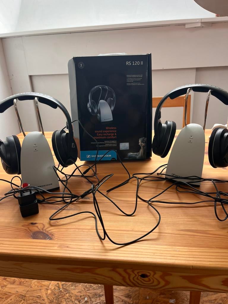 Sennheiser RS II, 2 draadloze koptelefoons, Comme neuf, Enlèvement, Over-ear, Sans fil