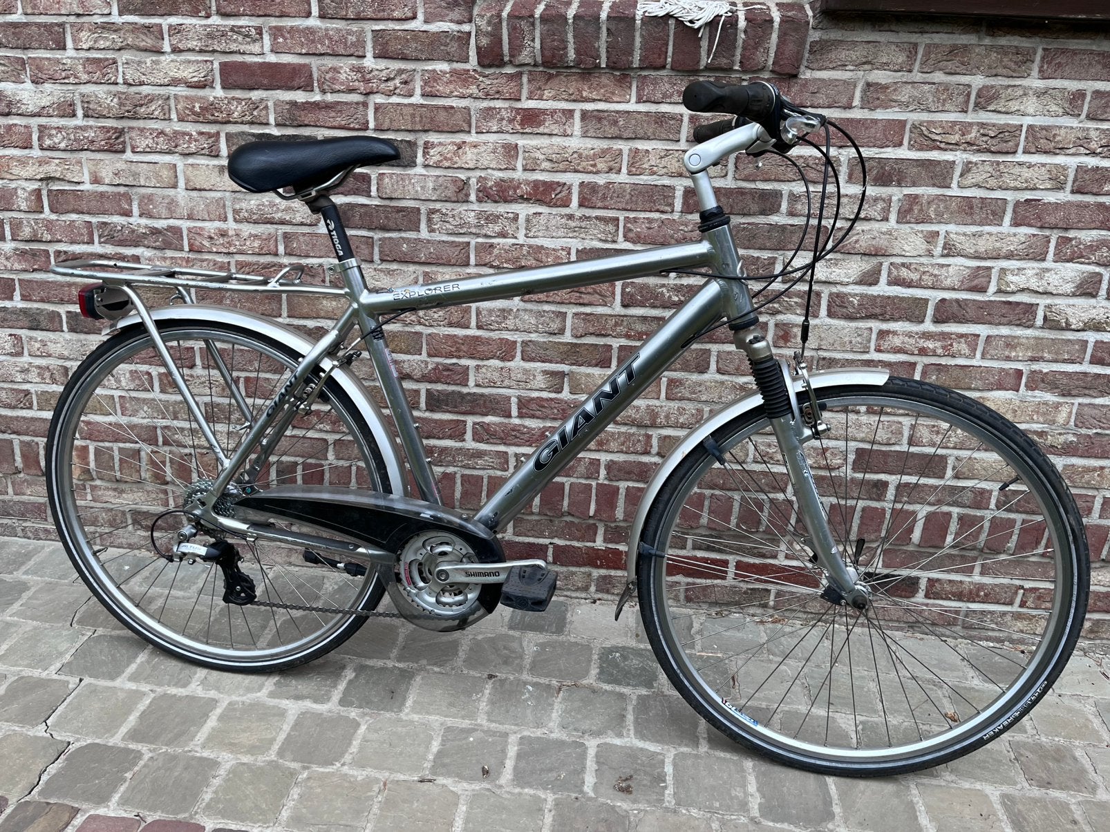 Giant herenfiets - studentenfiets, Fietsen en Brommers, Ophalen, 28 inch, Gebruikt, Vering
