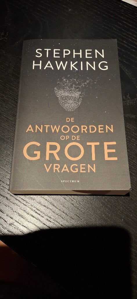 Boek - De antwoorden op de grote vragen, Boeken, Ophalen, Stephen Hawking, Zo goed als nieuw, Natuurwetenschap